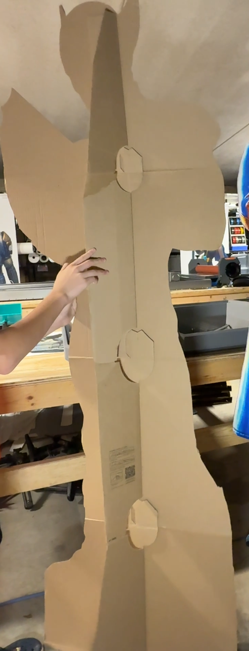 Flimsy cardboard stand