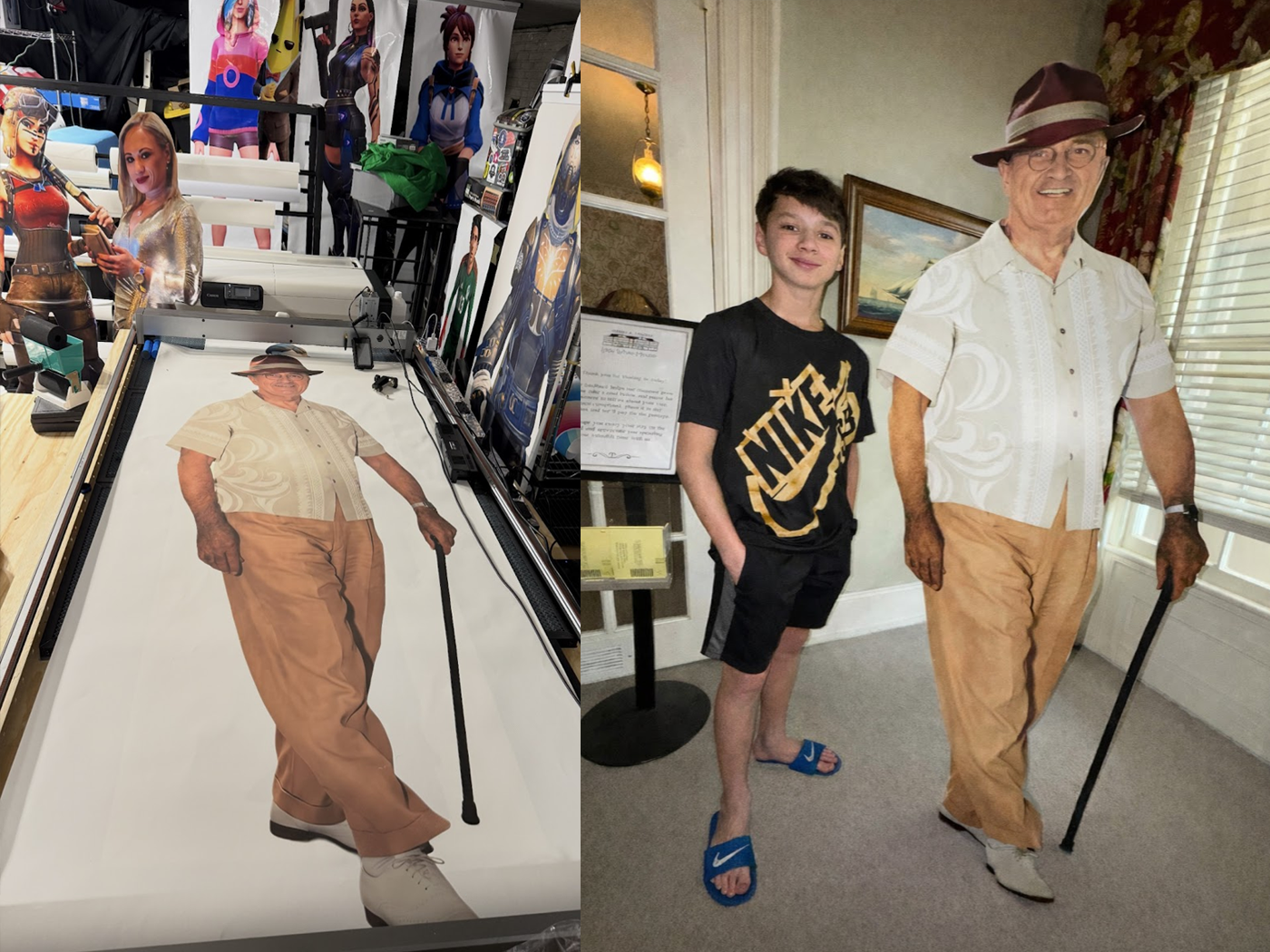 Harry S Truman Presidential Museum lifesize display cutout.