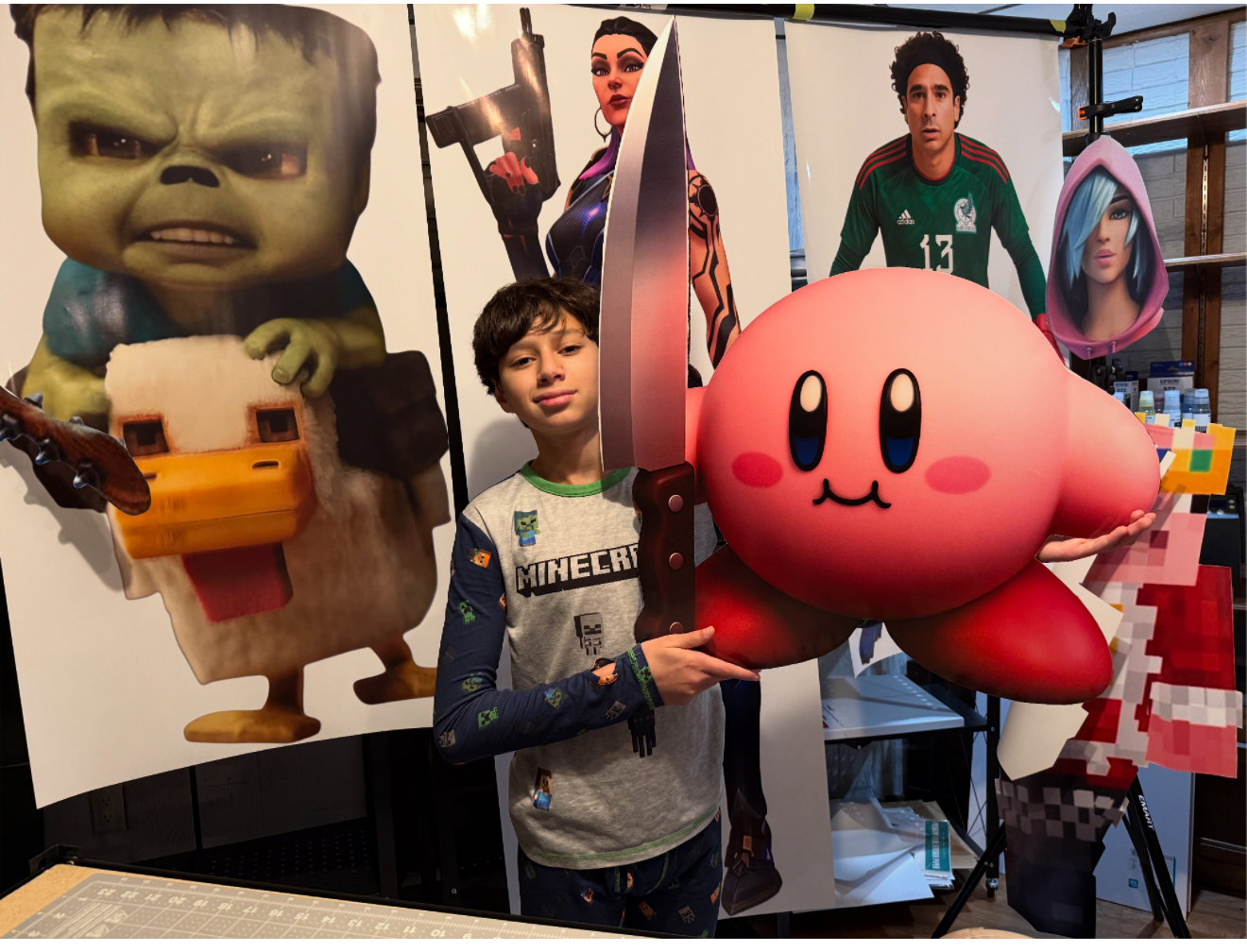 Customer provided meme fan art mini cutt-out