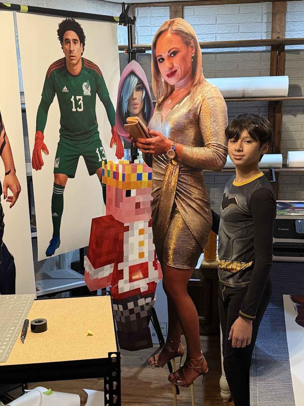 Life size photorealistic cutt-out